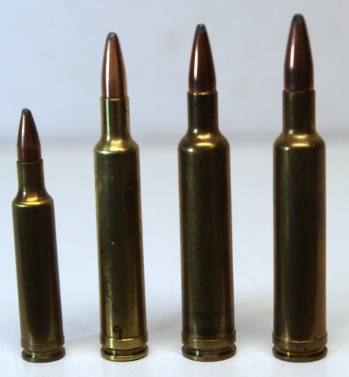 4 Collector Cartridges - .224 Weatherby, .240 Weatherby, .257 Weatherby, .270 Weatherby