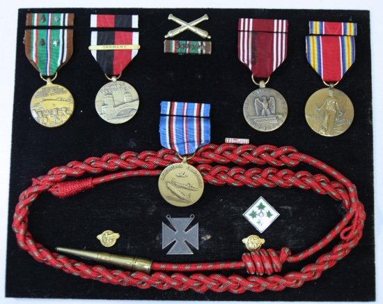 U.S. WWII Military Medals in Frame