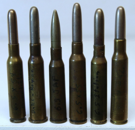 Mixed Lot Military Collector Cartridges - 6.5x54 Mannlicher Schoenauer, 6.5x53R Mannlicher (Dutch &