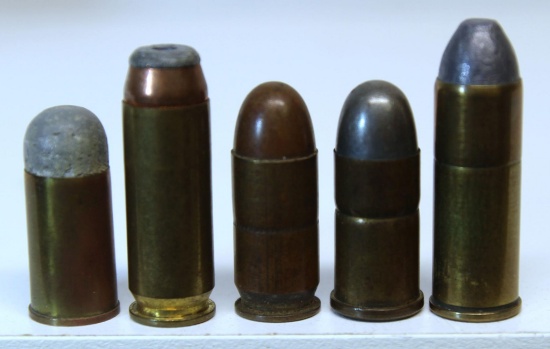 Mixed Lot Collector Cartridges - .45 Webley, .45 Winchester Mag., .45 Auto, .45 Auto Rim, .45 Colt