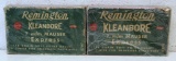 2 Full Vintage Boxes Remington Express 7 mm Mauser 175 gr. Cartridges, Both Boxes Missing an End