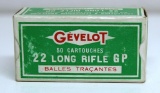 Full Vintage Box Gevelot .22 LR GP Flame Tracer Cartridges