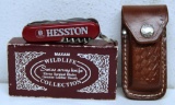 Hesston Advertiser Maxam Wildlife Collection Swiss Army Knife w/Leather Sheath, 11 Surgical Blades