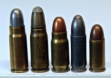 Mixed Lot Collector Cartridges - 7.63 Mauser, .30 Borchardt Eley (1899), .30 Luger, 7.65 Mas French,
