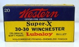 Full Vintage Box Western Super-X .30-30 Winchester Cartridges