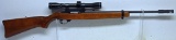 Ruger 10/22 .22 LR Semi-Auto Rifle w/Tasco 4x32 Scope No Clip Bottom of Stock has been Drilled for