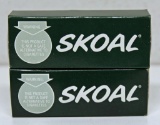 2 Skoal Advertising Multi-Blade and Tool Pocket Knives w/Original Box, 1 has crack