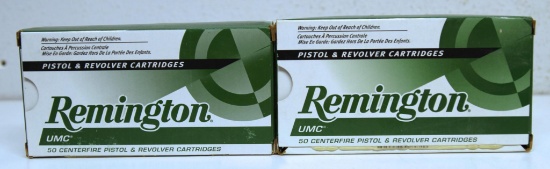 2 Full Boxes Remington .45 Auto 230 gr. Metal Case Cartridges
