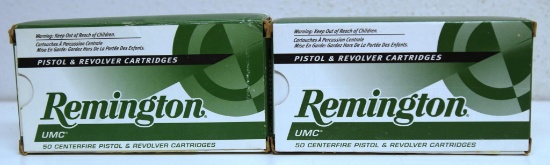 2 Full Boxes Remington .45 Auto 230 gr. Metal Case Cartridges