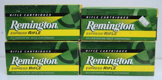 4 Full Boxes Remington .17 Remington 25 gr. Hornady HP Cartridges