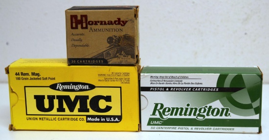 Full Boxes Remington .44 Rem. Mag. 180 gr. Jacketed SP, Rem UMC Box of 38 .44 Rem. Mag. 180 gr. JSP