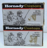 2 Full Boxes Hornady Custom .220 Swift 50 gr. Spire Point Cartridges