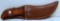 Tramontina Hunting Skinning Knife with Leather Sheath