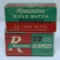 Full Vintage Box Remington Rifle Match .22 LR and Full Vintage Box Remington Hi Speed .22 LR