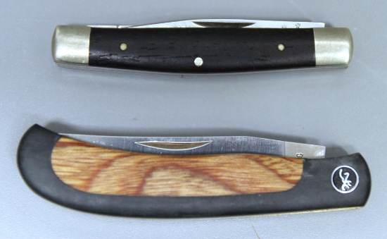 2 Browning Pocket Knives - 811 3 Blade and 821 3 Blade