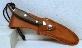 Grohmann DH Russell Fixed Blade Skinning Knife with Leather Sheath, 4