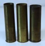3 Empty Brass Shotshells - Remington UMC 20 Ga., Winchester 16 Ga., Winchester 14 Ga.