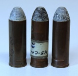 3 Inside Primed .45 Colt Collector Cartridges