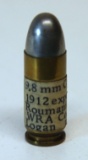 WRACo 9.8 mm Colt 1912 Experimental Collector Cartridge