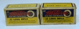 2 Full Vintage Boxes Western .22 LR Cartridges