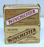 2 Full Boxes Winchester .22 WRF Cartridges, 1986 and 1994 Limited Edition Boxes