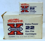 Full Vintage Brick Western Super-X .22 Short Cartridges