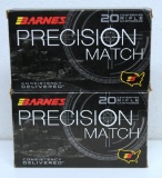 2 Full Boxes Barnes Precision Match .300 Win. Mag. 220 gr. OTM BT Cartridges