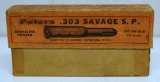 Full Vintage Two Piece Box Peters .303 Savage 190 gr. SP Cartridges