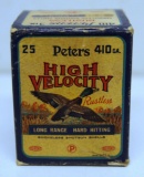 Partial Vintage Box of 11 Peters High Velocity .410 Ga. 3