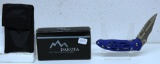 Dakota Outdoor Cutlery Pocket Knife with Nylon Sheath in Original Box Advertising Source Gas on