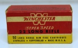 Full Vintage Box Winchester Super Speed .22 LR Cartridges