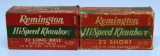 Full Vintage Box Remington .22 LR Hollow Point and Full Vintage Box Remington .22 Short Cartridges