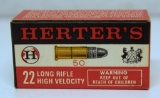 Full Vintage Box Herter's .22 LR Cartridges