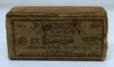 Partial Vintage Two Piece Box of 36 Winchester .22 Short Lesmok Cartridges