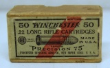 Partial Vintage Two Piece Box of 20 Winchester 