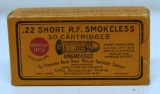 Full Vintage Box Remington UMC .22 Short Cartridges