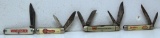 4 Advertising Pocket Knives - Imperial Key Work Clothes, Imperial Jacques Seeds, Utica Kutmaster