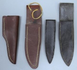 4 Heavy Leather Custom Knife Sheaths