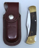 Buck 110 Folding Knife with Leather Sheath