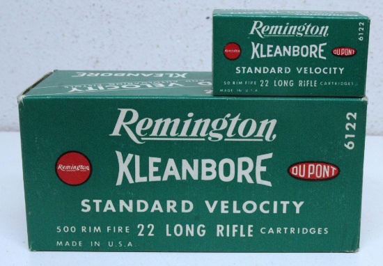 Full Vintage Brick Remington Kleanbore Standard Velocity .22 LR Cartridges