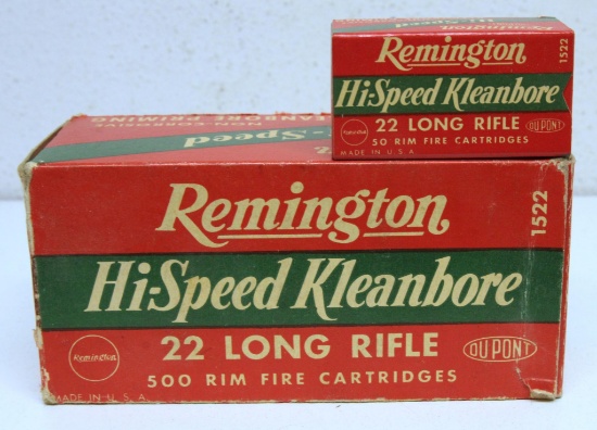 Full Vintage Brick Remington Hi-Speed Kleanbore .22 LR Cartridges