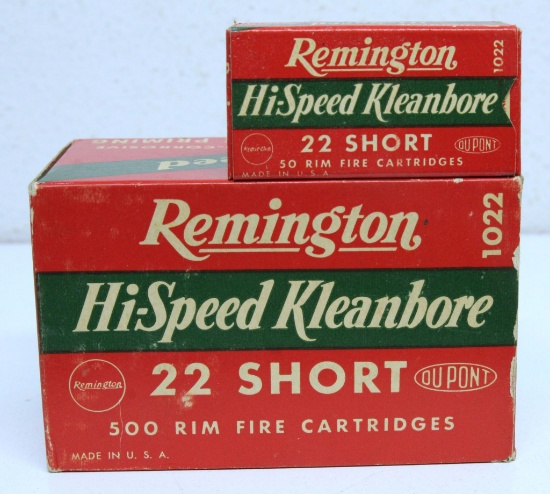 Full Vintage Brick Remington Hi-Speed Kleanbore .22 Short Cartridges