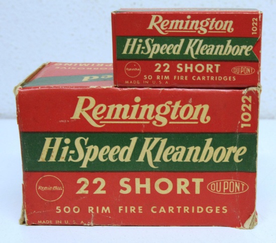 Full Vintage Brick Remington Hi-Speed Kleanbore .22 Short Cartridges