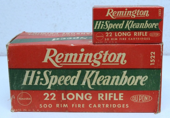 Full Vintage Brick Remington Hi-Speed Kleanbore .22 LR Cartridges