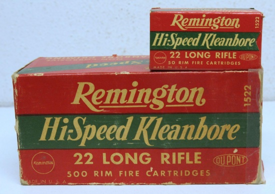 Full Vintage Brick Remington Hi-Speed Kleanbore .22 LR Cartridges