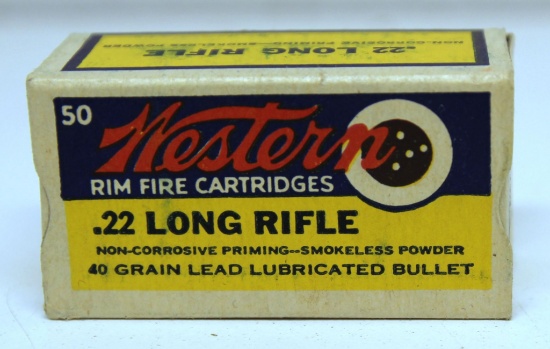 Full Vintage Box Western Target .22 LR Cartridges