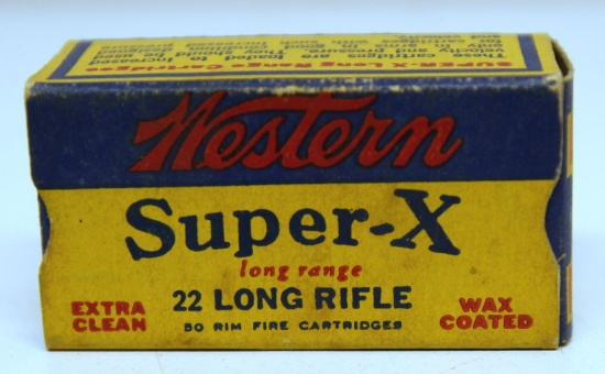 Full Vintage Box Western Super-X .22 LR Cartridges