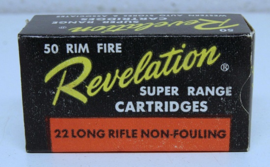 Full Vintage Box Western Auto Revelation Super Range .22 LR Cartridges
