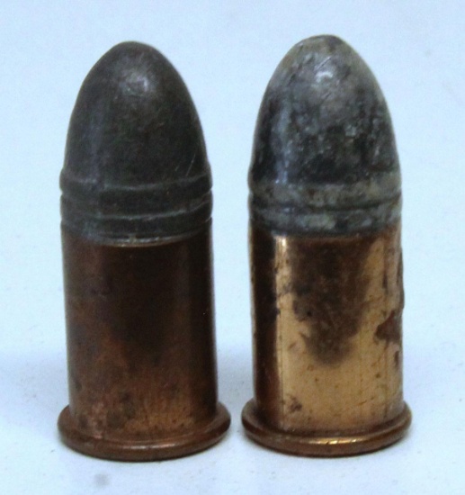 2 U.S. Cartridge Co. .44 Short Rim Fire Collector Cartridges
