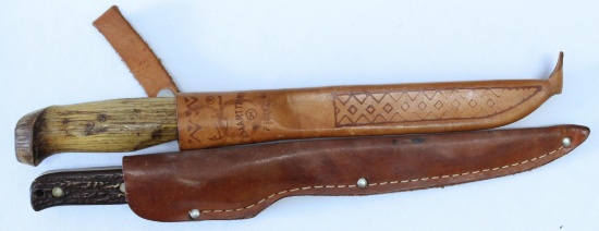2 Fishing Filet Knives - Schrade Uncle Henry and J. Marttiini